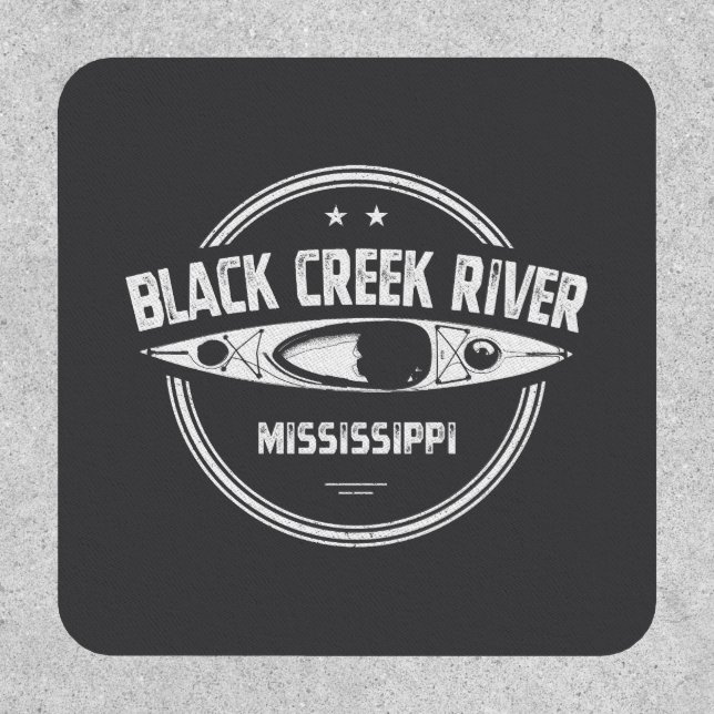 Black Creek River Mississippi Kayaking Patch (Front)