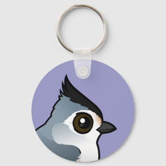 Black-crested Titmouse Keychain