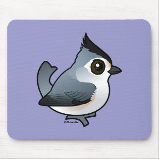 Black-crested Titmouse Mouse Pad