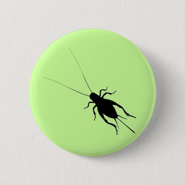 Black Cricket Button (Front)