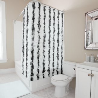 black crinkly textured lines on white