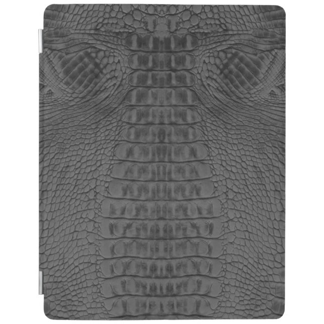 Black Crocodile Leather  iPad Air Cover (Front)