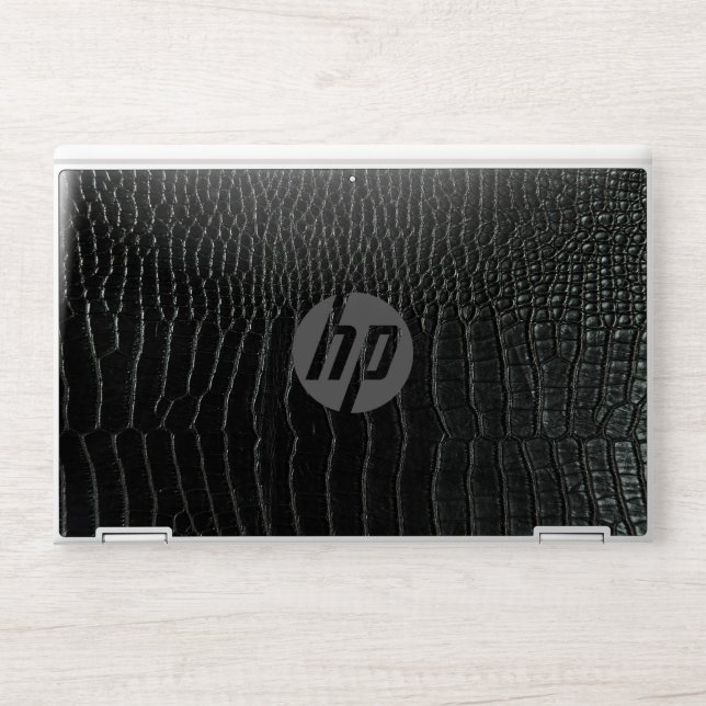 Black crocodile skin HP EliteBook X360 1030 G3/G4 (Front)