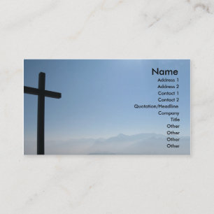 Black Cross  Business Card
