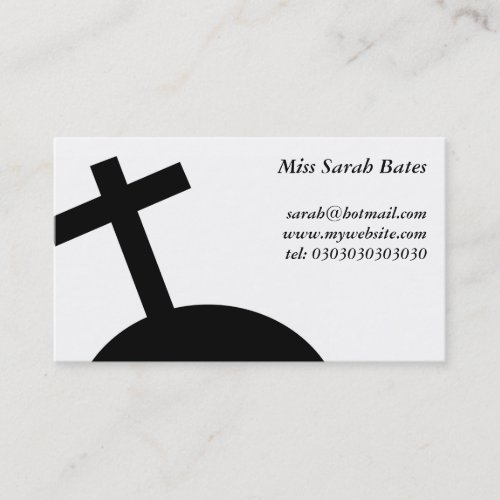 Black Cross Business Card