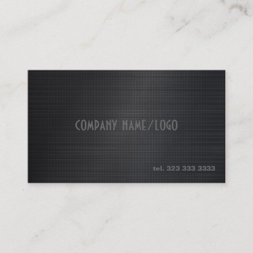 Black Cross Stitch Pattern Business Card Template