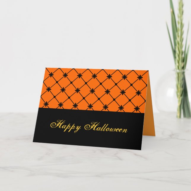 Black Crosses Custom Halloween Card (Front)