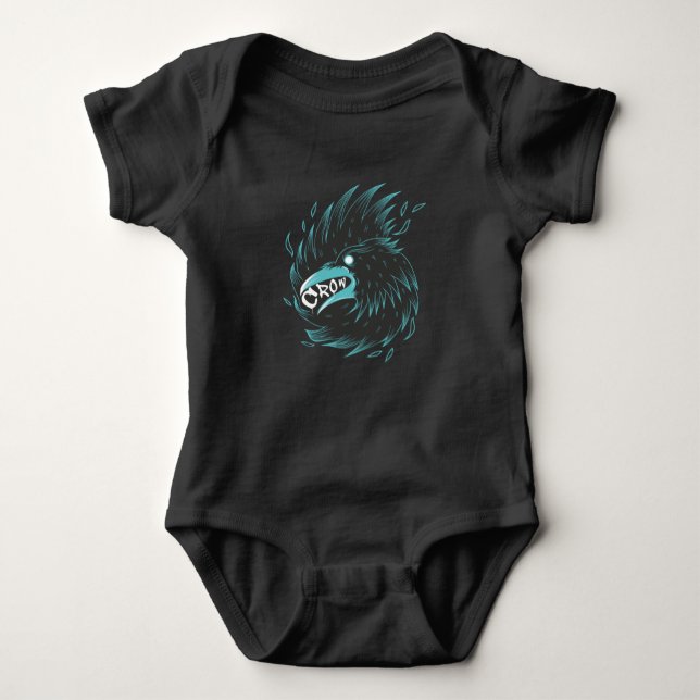Black Crow Baby Bodysuit (Front)