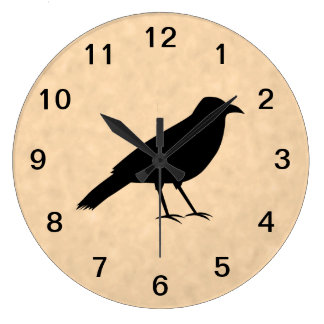 Crow Wall Clocks | Zazzle