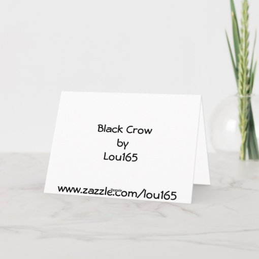 Black Crow Birthday Card Zazzle 