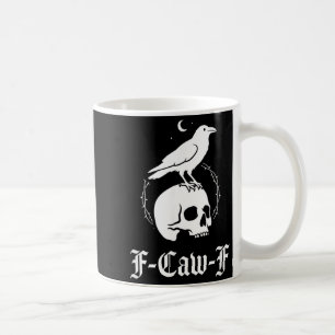Black Crow Black Raven Bird Gothic Art Humor Meme Coffee Mug
