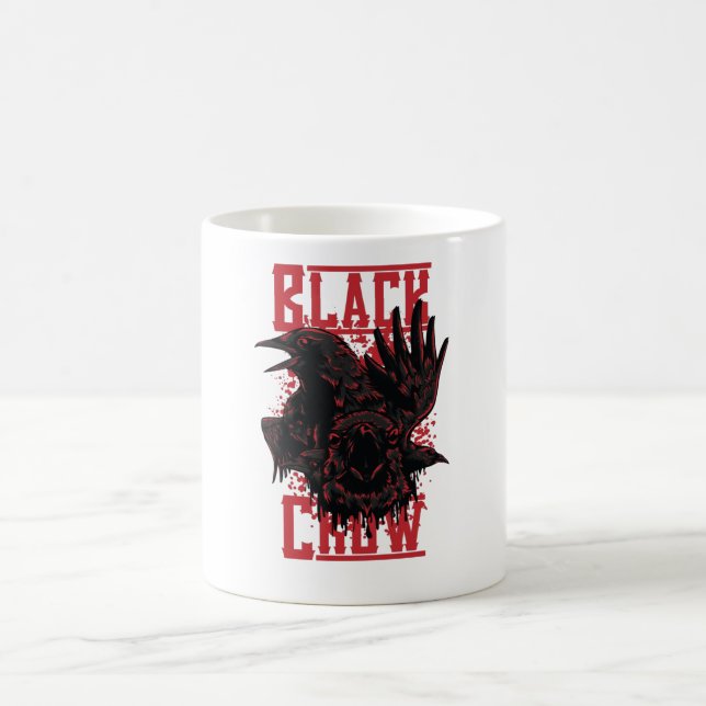 Black Crow Coffee Mug (Center)