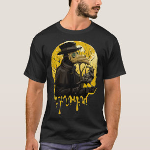 Black Crow Death Plague Doctor Occult Esthetic Ra T-Shirt