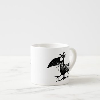 Black Crow Espresso Cup by StrangeStore at Zazzle