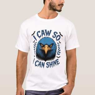 Black Crow F, Caw F, Funny Bird Dance Cool Present T-Shirt