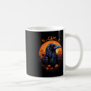 Black Crow, F-caw-f Funny Black Bird Moon Gothic A Coffee Mug