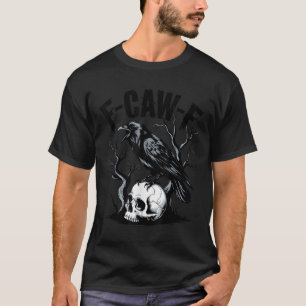 Black Crow, F-caw-f Funny Black Bird  T-Shirt