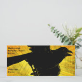 Black Crow Grunge 2012 Calendar Bookmark Rack Card (Standing Front)