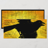 Black Crow Grunge 2012 Calendar Bookmark Rack Card (Front/Back)