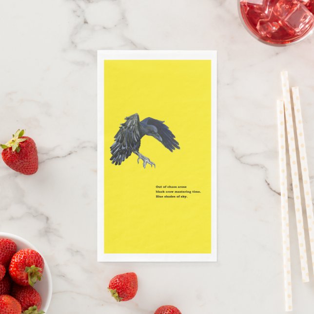 Black Crow & Haiku  Paper Guest Towels (Insitu)