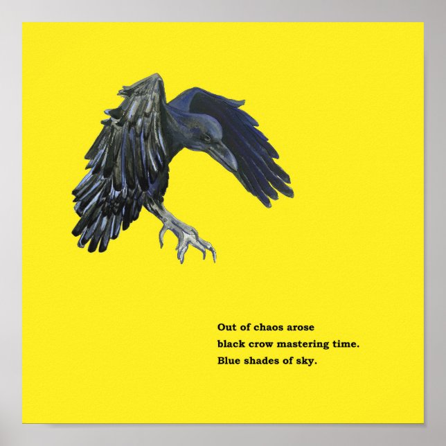 Black Crow & Haiku  Poster (Front)