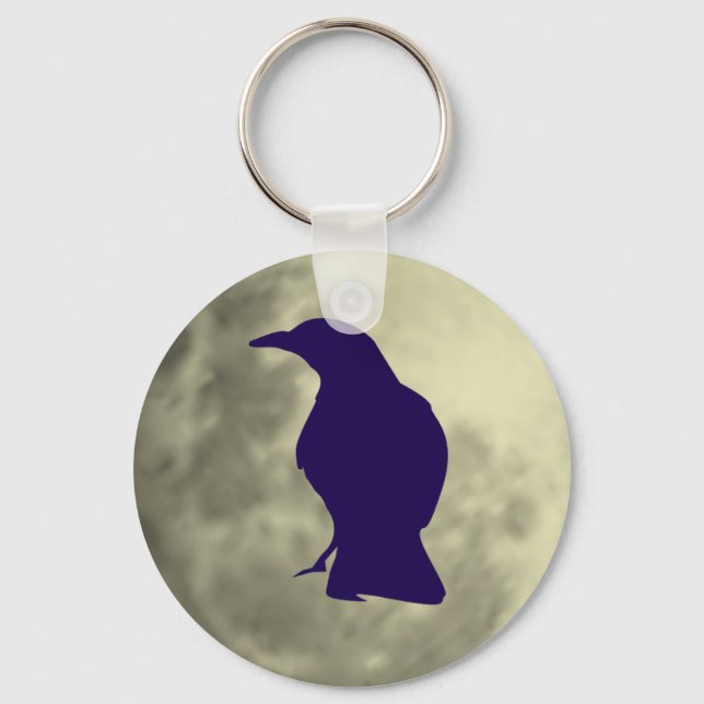 Black Crow Key Chain (Front)