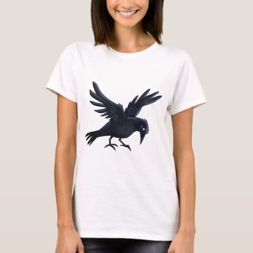 Black Crow Painting _ T_shirt