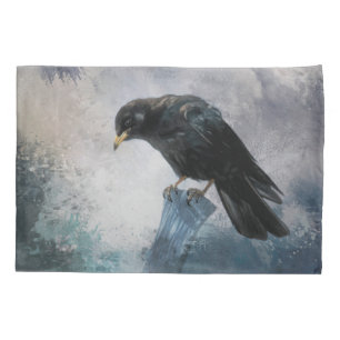 Black Crow Pillow Case