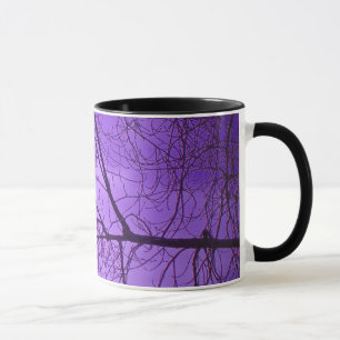 Black Crow Purple Sky Mug