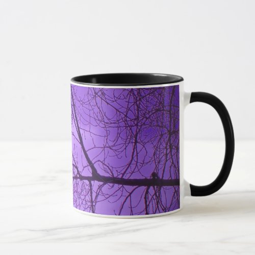 Black Crow Purple Sky Mug