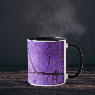 Black Crow Purple Sky Mug
