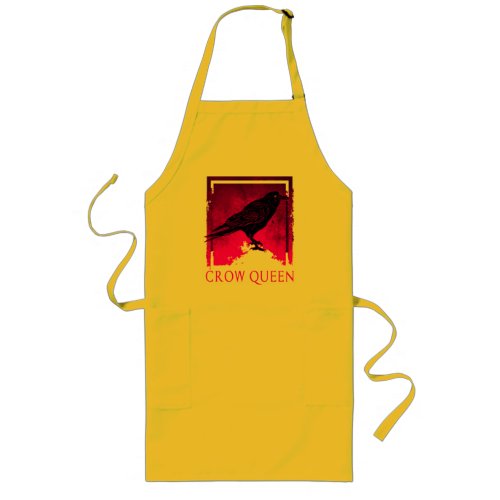 Black Crow Queen Bird Watching Gift Idea Apron