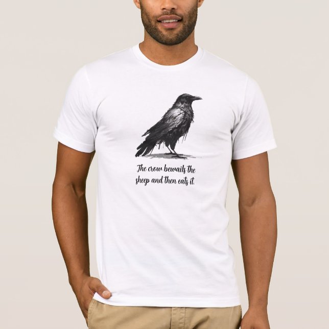 Black Crow Quote T-Shirt (Front)