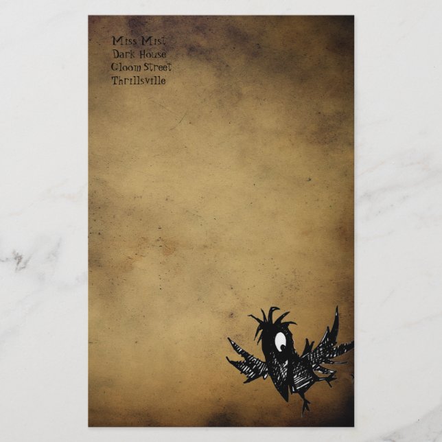 Black Crow Stationery (Front)