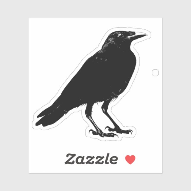 Black Crow Sticker (Sheet)