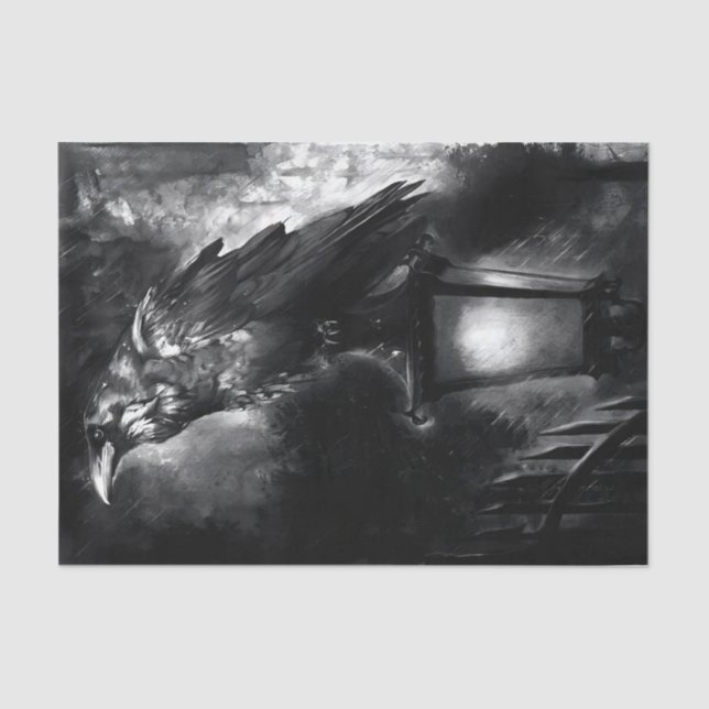 Black Crow Tissue Paper (Front)