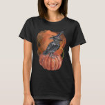 Black Crow Witchy  T-shirt at Zazzle