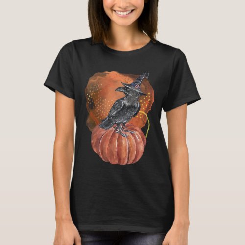 Black Crow Witchy  T_Shirt