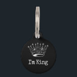 Black Crown King Pet ID Tag<br><div class="desc">Black Crown King</div>