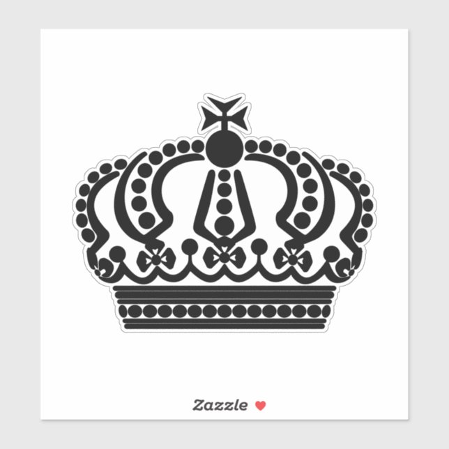 Black crown sticker (Sheet)