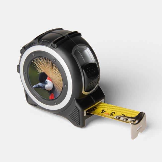 Black crowned crane tape measure (Angle)