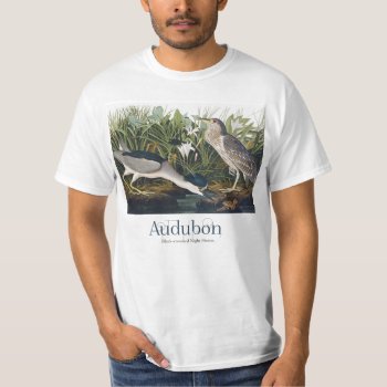 Black-crowned Night Heron By John James Audubon T-shirt by HistoryinBW at Zazzle