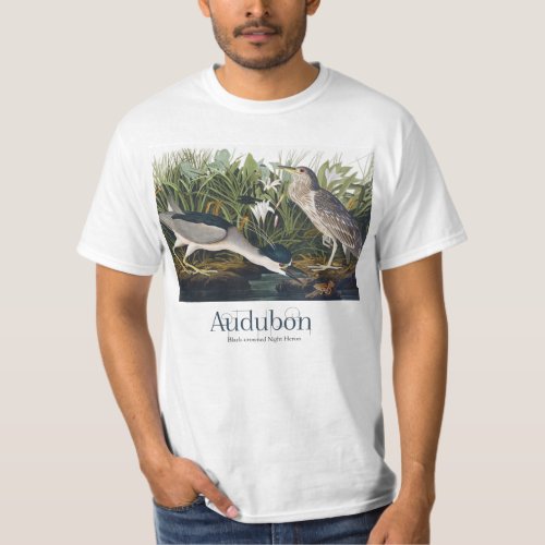 Black_crowned Night Heron by John James Audubon T_Shirt