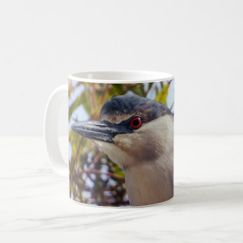 Black_Crowned Night Heron Coffee Mug