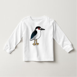 Birdorable Black-crowned Night Heron Toddler Long Sleeve T-Shirt