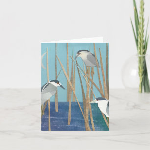 Black-Crowned Night Herons Card