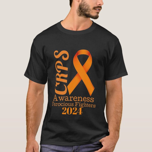 Black CRPS Awareness  T-Shirt (Front)