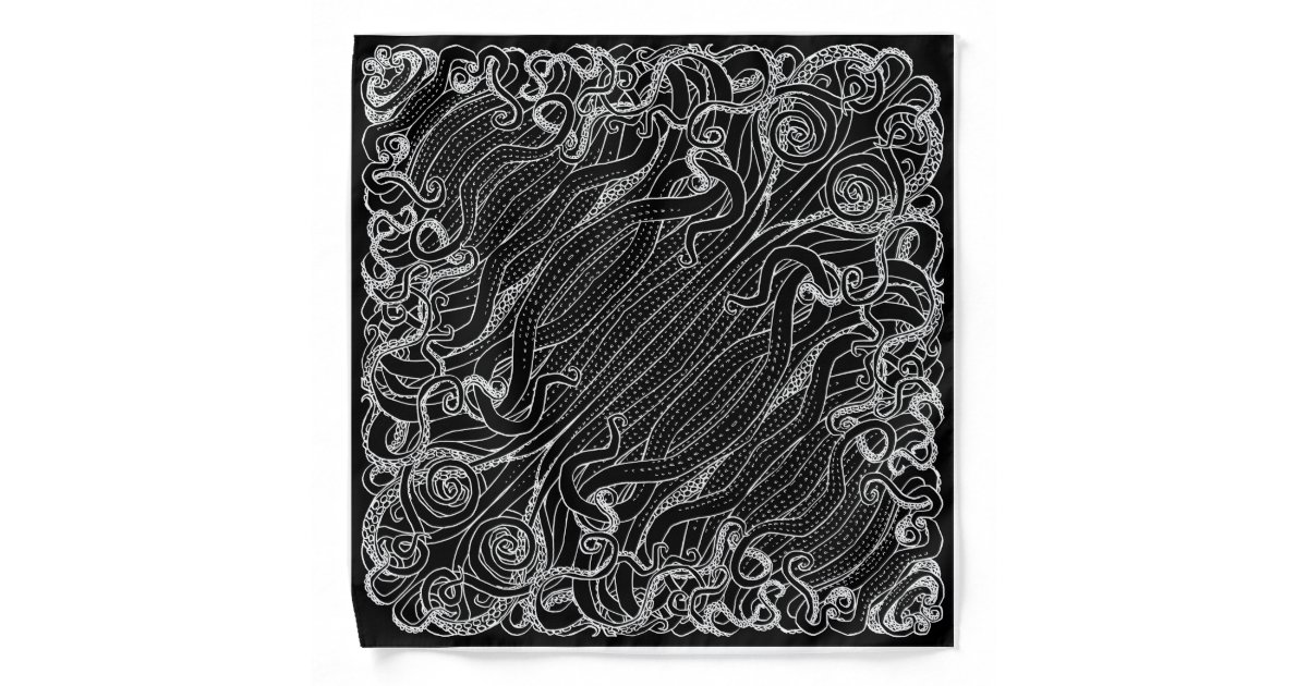 Black Cthulhu Tentacle Bandana | Zazzle