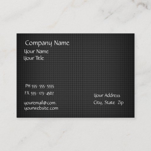 Customizable Black Cube Business Cards