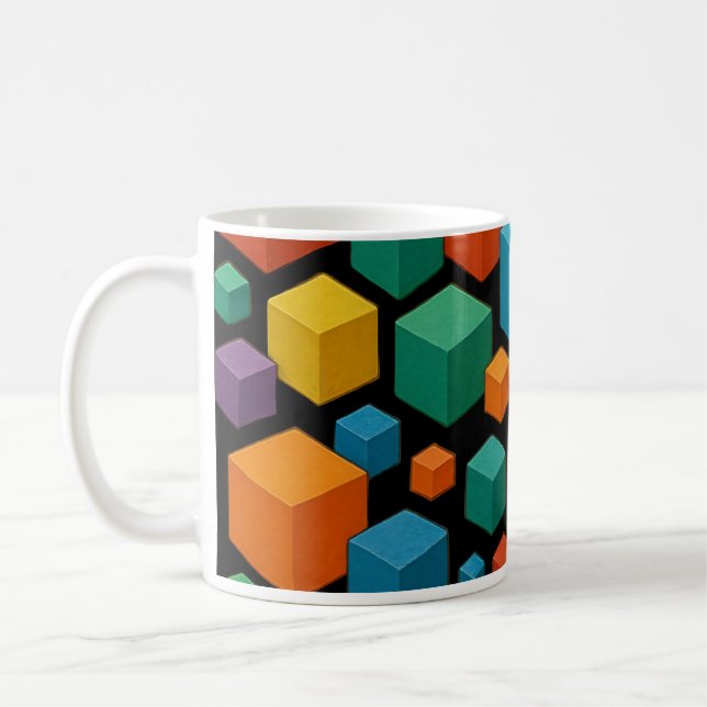 Black cube Mug (Left)